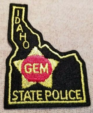 Id Idaho State Police Patch (felt)