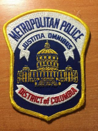 Patch Metropolitan Police - Washington Dc