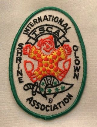Isca International Shrine Clown Association Patch Shriners Freemasons