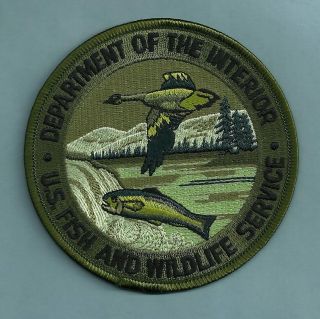 Department Of The Interior U.  S.  Fish & Wildlife Service Patch Green