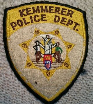 Wy Kemmerer Wyoming Police Patch