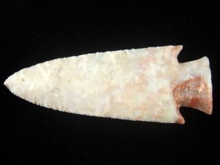 Fine Authentic 4 1/8 inch Grade 10 Ohio Hardin Point With Indian Arrowheads 2