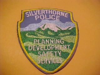 Silverthorne Colorado Police Patch Shoulder Size