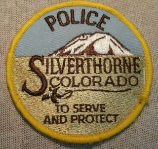 Co Silverthorne Colorado Police Patch
