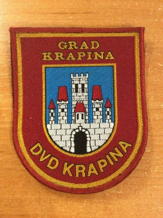 Croatia Patch Fire Firefighter Dvd Krapina -