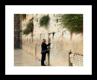President Donald Trump 8x10 Photo Print Western Wall Israel Jerusalem
