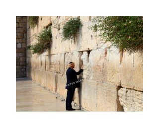 President Donald Trump 8x10 Photo Print Western Wall Israel Jerusalem 2