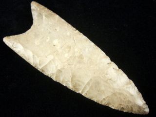 Fine Authentic 3 3/4 Inch Tennessee Redstone Clovis Point Indian Arrowheads