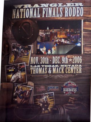Rodeo Poster - 2006 Wrangler National Finals Rodeo - - - Prca - Las Vegas