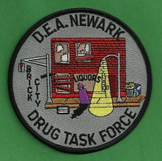 Dea Newark Jersey Drug Enforcement Task Force Shoulder Patch