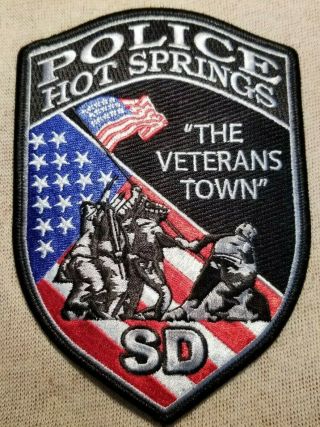 Sd Hot Springs South Dakota Police Patch