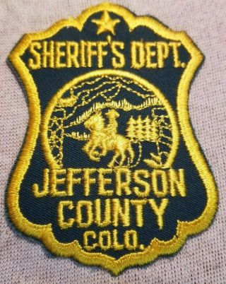 Co Jefferson County Colorado Sheriff Patch