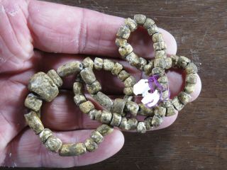 16 In.  Mississippian Necklace,  Marine Shell Beads East Tn Area X Beutell