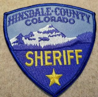 Co Hinsdale County Colorado Sheriff Patch