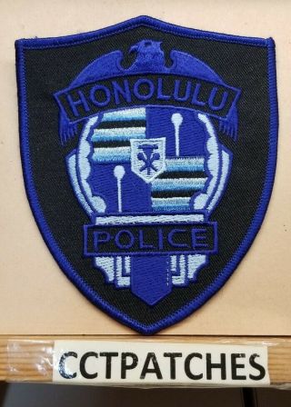 Honolulu,  Hawaii Police Subdued Blue Shoulder Patch