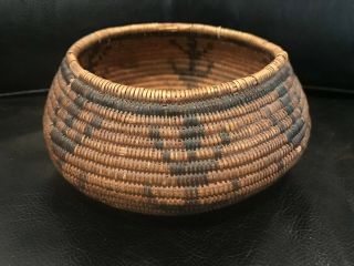 Very Fine Old Northern California Indian Willow Pictorial Tree Forms Basket