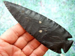 Fine 5 7/8 Inch G10 Ohio Lost Lake Point With Arrowheads Artifacts