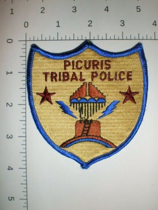 Nm Mexico Picuris Indian Tribe Native American Tribal Police Vintage Patch