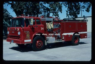 Ca Cdf San Luis Obispo County 1977 Ford C Howe Pumper Fire Apparatus Slide