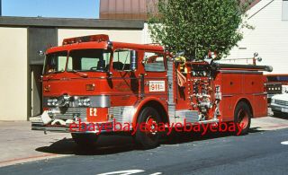 Fire Apparatus Slide,  Engine 2,  Sausalito / Ca,  1976 Van Pelt