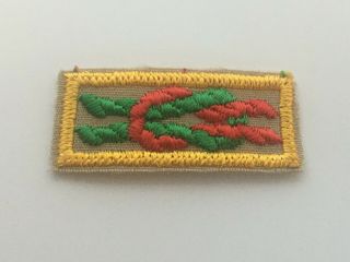 Boy Scouts Cub Scout Webelos Arrow Of Light Knot Award Knots Patch Green Red