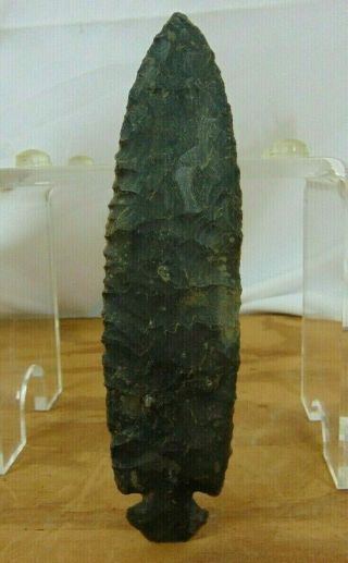 Authentic Large 5 5/8 " Kentucky Tennessee Flint Arrowhead Knife Point Artifact