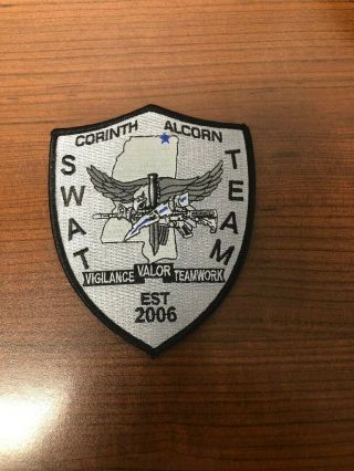 Mississippi State Police,  Corinth,  Alcorn Swat Team Patch