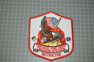 Chicago Illinois Fire Department Training Division Instructor Patch (b17 - X)