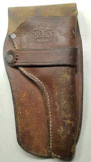 Shelton Payne Arms Co.  Makers El Paso Texas Leather Holster