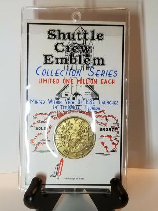 Nasa Space Shuttle Discovery Sts - 124 Coin/medallion Solid Bronze In Package