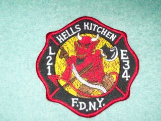 York City Fire Department Patch - Fdny - Engine 34 - Ladder 21
