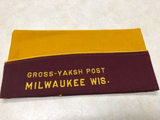 VFW Milwaukee Wisconsin Garrison Hat - Size 7 1/8 3