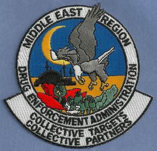 Dea Drug Enforcement Administration Middle East Region Shoulder Patch