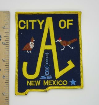 City Of Jal Mexico Patch Vintage Police