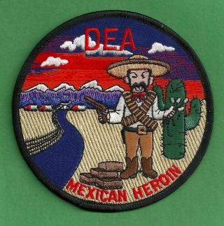 Dea Drug Enforcement Administration Mexican Heroin Intelligence Patch