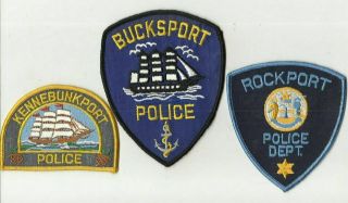 Kennebunkport / Bucksport / Rockport (maine) Police Patches