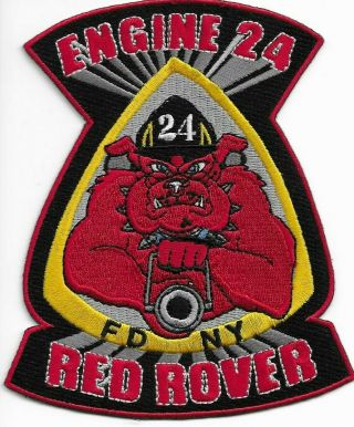York City - Engine - 24 Red Rover Fire Department Patch