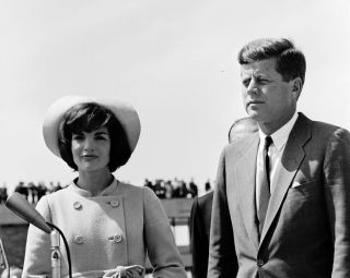 President John F.  Kennedy And Jackie In Bogota Colombia 8x10 Photo