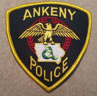 Ia Ankeny Iowa Police Patch