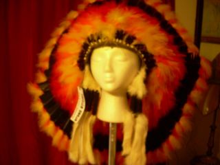 Navajo Headdress From Buffalo Hogan - -