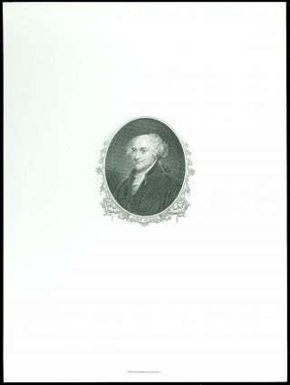 President John Adams Bureau Of Engraving & Printing Portrait Print,  Size 6 " X8 "