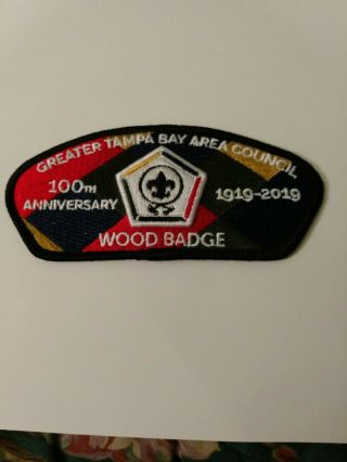 Greater Tampa Bay Area Council Csp Wood Badge 100th Anniversary 1919 - 2019