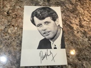 Robert Kennedy Photo For His Presidential Campaign 1968 Signed