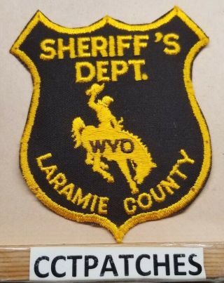 Laramie County,  Wyoming Sheriff (police) Shoulder Patch Wy
