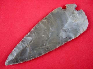 Fine Authentic 5 3/8 Inch Oklahoma Corner Tang Knife Indian Arrowheads