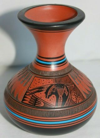" Bob Lansing " Navajo Pottery Signed By The World Famous Artist Himself