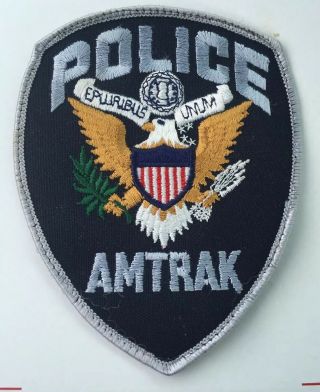 Amtrak Police Railroad Train Patch