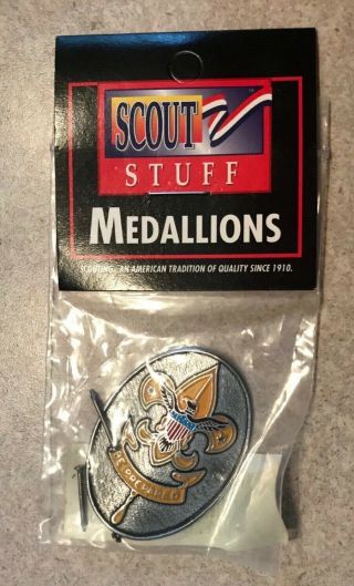 Boy Scouts First Class Scout - Hiking Staff / Stick Medallion - In Package