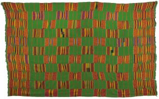 Ashanti Kente Hand Woven Cloth Asante African Akan Home Decoration Textile Ghana