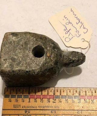 Indian Artifacts Stone Pipe Found In California 3” Pipe Cool